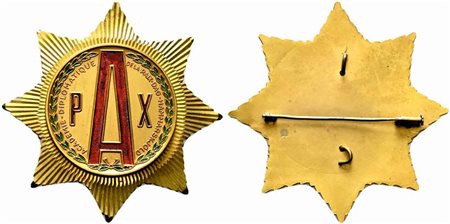 <br>ACADEMIE DIPLOMATIQUE DE LA PAIX DAG HAMMARSKJOLD. Medaglia spilla (49,5 g)