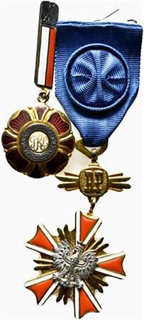 <br>POLONIA. Coppia di onorificenze.
