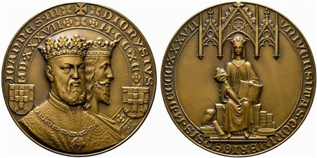 <br>PORTOGALLO. Medaglia Università di Coimbra AE(237 g - 80 mm). FDC