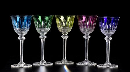 MANIFATTURA SAINT-LOUISE<br>Parte di servizio di bicchieri modello "Tommy"