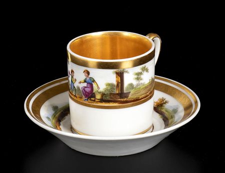 MANIFATTURA FRANCESE<br>Tazzina e piattino