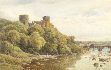 THOMAS PYNE (Londra, 1843 - 1935) <br>Barnard Castle, 1916