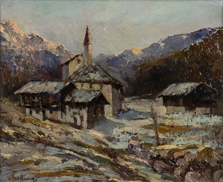 EZIO FRESCURA (nato Alessio Ortolan: Calalzo di Cadore, 1872 - Treviso, 1926)<br>Calalzo di Cadore