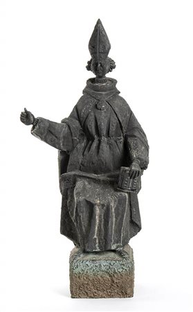 ANGELO BIANCINI (ATTR.) (Castel Bolognese, 1911 - 1988)<br>Sant'Ambrogio