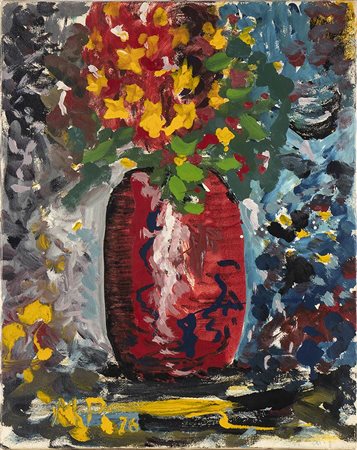 M. P.  (XX Secolo)<br>Vaso di fiori, 1976