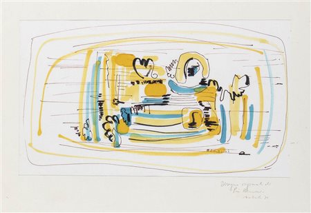 PIA MONACO BERNINI (Italia, 1920 - 1988) <br>Senza titolo, 1971