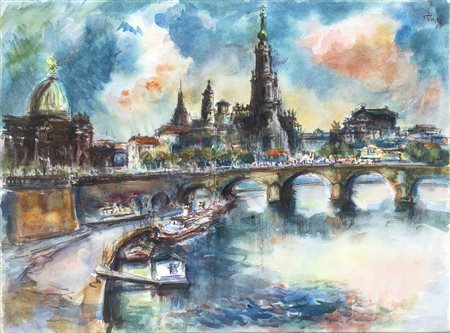 GERHARD STENGEL (Lipsia, 1915 - Dresda, 2001)<br>Dresda, 1985