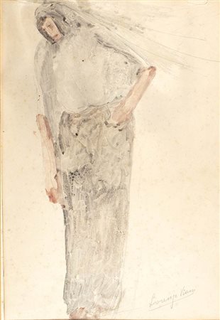 LORENZO VIANI (Viareggio, 1882 - Lido di Ostia, 1936)<br>Studio di donna