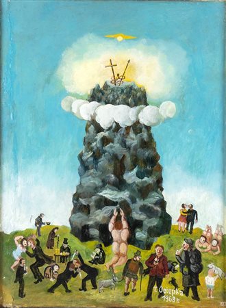 TEOFIL OCIEPKA (Janów Śląski, 1891 - Bydgoszcz, 1978<br>Il Monte della Verità, 1968
