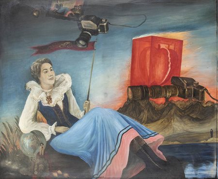 MARIA ANTO (Varsavia, 1936 - 2007)<br>Portait pour Maria Pia, 1971