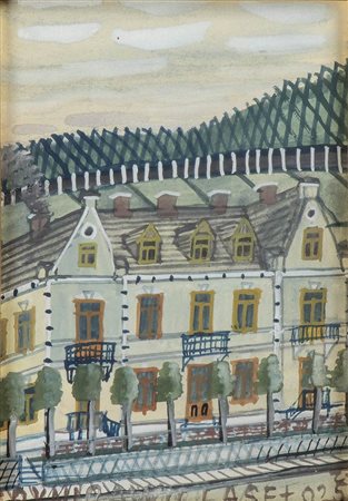 NIKIFOR KRYNICKI (Krynica-Zdrój, 1895 - Folusz, 1968)<br>Sui binari