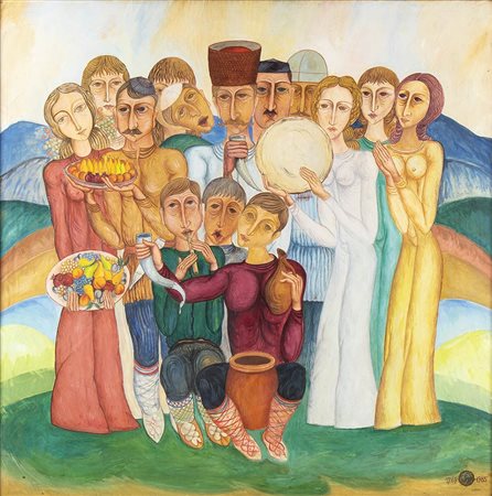 PITTORE DEL XX SECOLO<br>Corteo festante