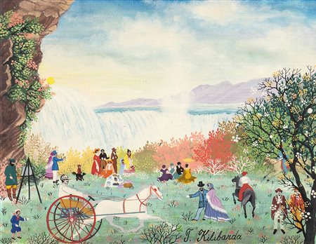 T. KILIBANDA (Attiva nella metà del XX Secolo)<br>Pomeriggio al parco