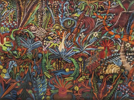 LUDWIK HOLESZ (Polonia, 1921 - 1999)<br>Era preistorica, 1968