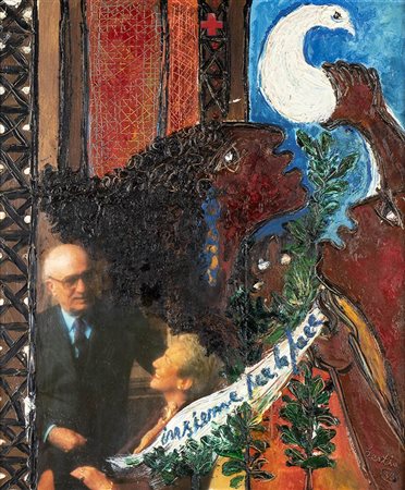 BERTINA LOPES (Maputo, 1924 - Roma, 2012)<br>Insieme per la pace, 1988