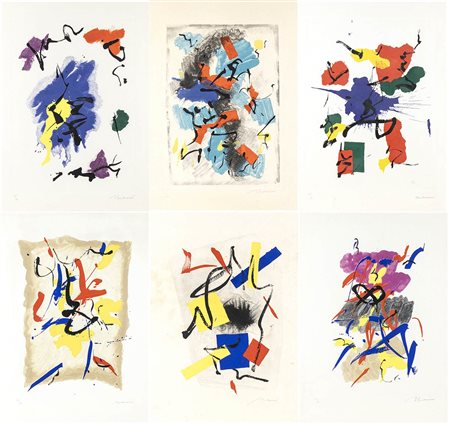 LUIGI MONTANARINI (Firenze, 1906 - Roma, 1998)<br>Sei litografie 