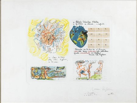 ROBERTO SEBASTIÁN MATTA (Santiago del Cile, 1911 - Civitavecchia, 2002)<br>Senza titolo