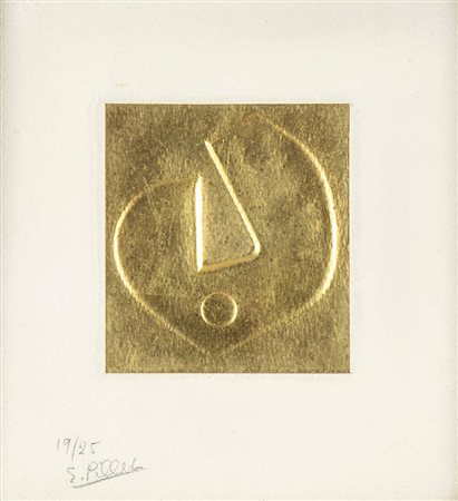 E. PILLELO (XX Secolo)<br>Astratto oro