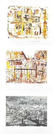 MAURO LEONE (XX Secolo)<br>Cartella di 3 litografie, 1973