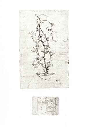 ARMANDO DE SANTI DA URBINO (Urbino, 1922 - 2000)<br>Fiori di pesco, 1963