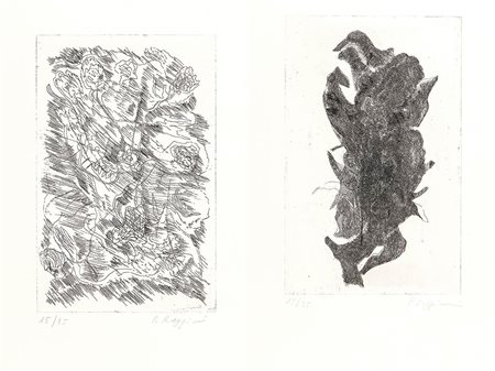 PINO REGGIANI (Forlì, 1937)<br>Sette incisioni, 1969