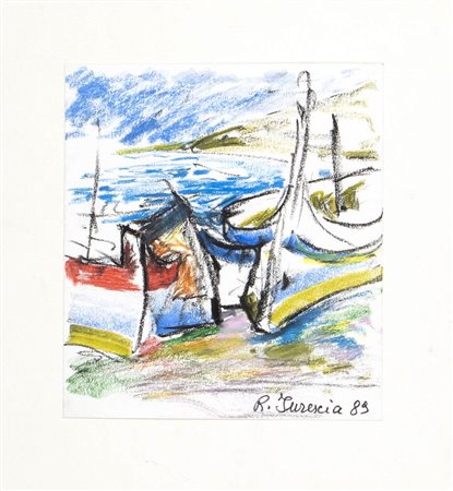 ROMEO IURESCIA (Petacciato, 1940)<br>Paesaggio marino, 1989