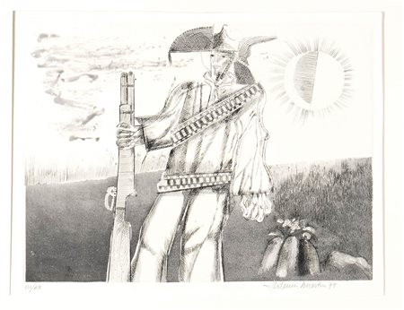 ALDEMIR MARTINS (Cear, 1922 - San Paolo, 2006)<br>Omaggio al Brasile, 1979