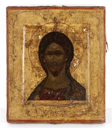 <br>Icona russa raffigurante Volto di Cristo - XVIII secolo