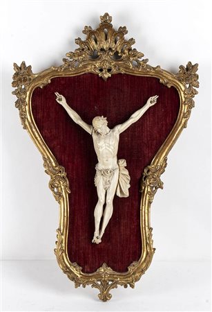 <br>Crocifisso italiano in avorio -XIX secolo
