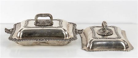 <br>Entree dish inglese in argento 925/1000 - London 1819, argentiere Philip Rundell 