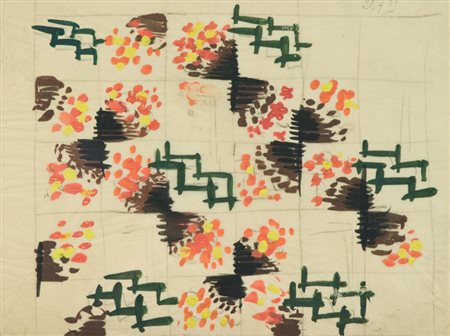 A. M. Brunet Senza titolo Tecnica mista su carta, cm. 23x31 Sul verso: firma...