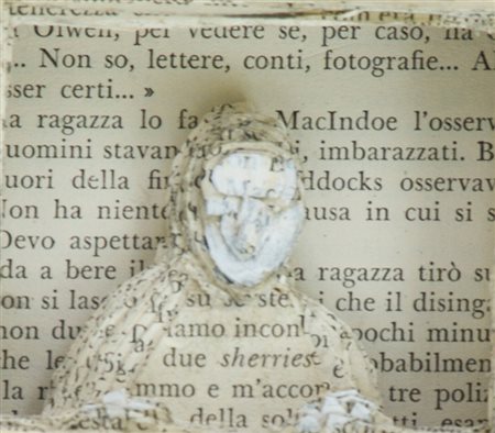 Paolo Beneforti Figura che guarda fuori Libro d'artista, cm. 19x13x3 Firma e...