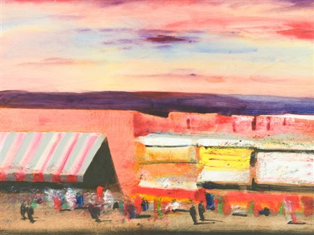 Salvatore Magazzini Marrakech Olio su tavola, cm. 60x80 Firmato in basso a...