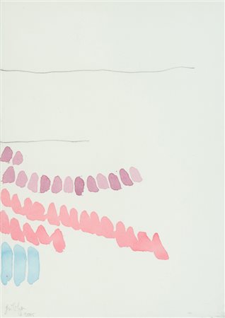 Giorgio Griffa Senza titolo, 2005 Tecnica mista su carta, cm. 35x24,5 La...