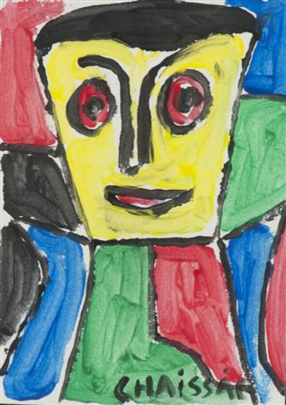 Gaston Chaissac Senza titolo, 1964 Tecnica mista su cartoncino postale, cm....