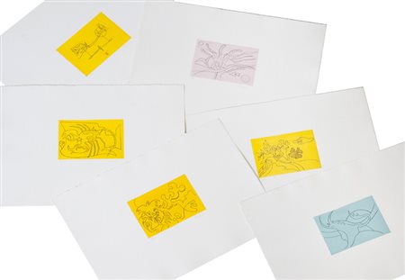 Antonio Marasco I segni dello zodiaco Cartella contenente 12 incisioni di cm....