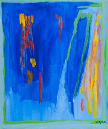 Antonio Corpora La fiaba marina della sirena, 1989 Acrilico su tela, cm....