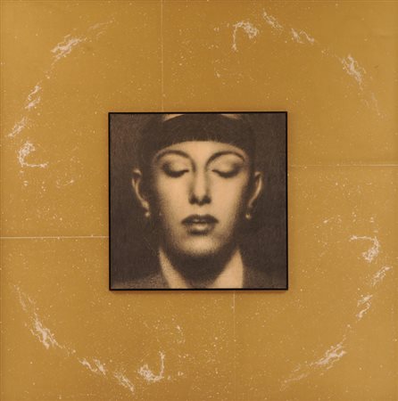 Omar Galliani Cosmogonia Installazione su supporto litografico di cm. 120x120...