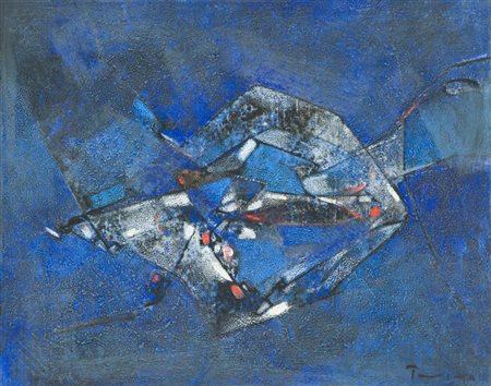 Salvatore Provino Capo Zafferano, 1992 Tecnica mista su tela, cm. 40x50...