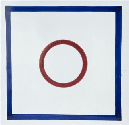 Sol Lewitt Senza titolo, 1985 Ceramica, cm. 25x25 Sul verso: firma e timbro...