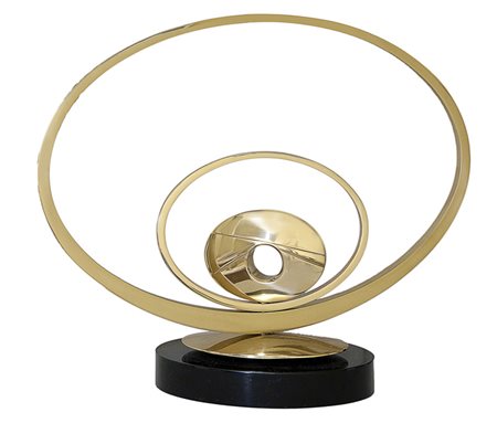 Carmelo Cappello Rotatoria ovale mobile Bronzo dorato, cm. 33x39x12, es....