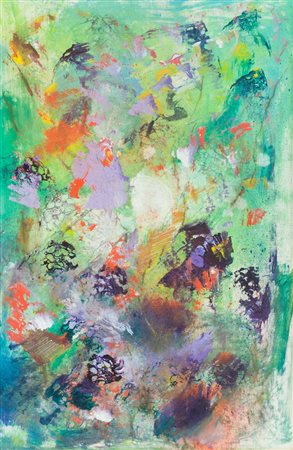 Ernesto Treccani Senza titolo Olio su tela, cm. 60x40 Autentica dell'Artista...