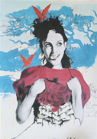 Lidia Bachis La bella addormentata nel bosco, 2008 Olio su tela, cm....