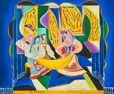 Fabrizio Marconi Atelier de Severini/Le dames de Paris futuriste Tecnica...