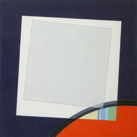 Eugenio Carmi Il resto è ignoto Acrilici su tela, cm. 70x70 Firma e data in...