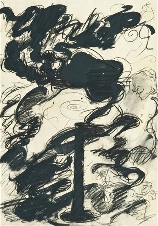 Giuseppe Spagnulo Senza titolo, 1984 Tecnica mista su carta, cm. 53x38 Sul...