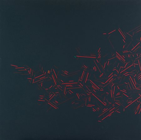 Beppe Bonetti Senza titolo Olio su tela, cm. 100x100 Sul verso: etichetta...