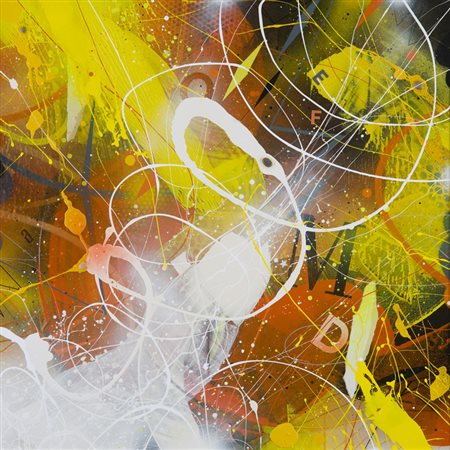 KayOne (Marco Mantovani) Cafè moda, 2009 Tecnica mista su tela, cm. 100x100...