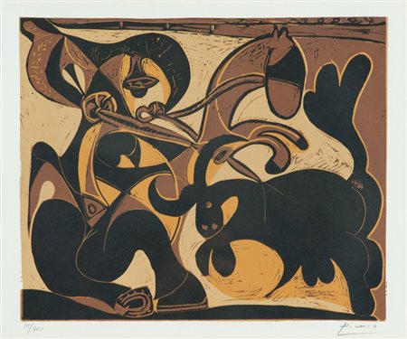 Pablo Picasso La picca, 1959 Linoleografia di cm. 27x33, su carta di cm....