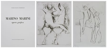 Marino Marini Senza titolo Cartella contenente 20 acqueforti e puntesecche...